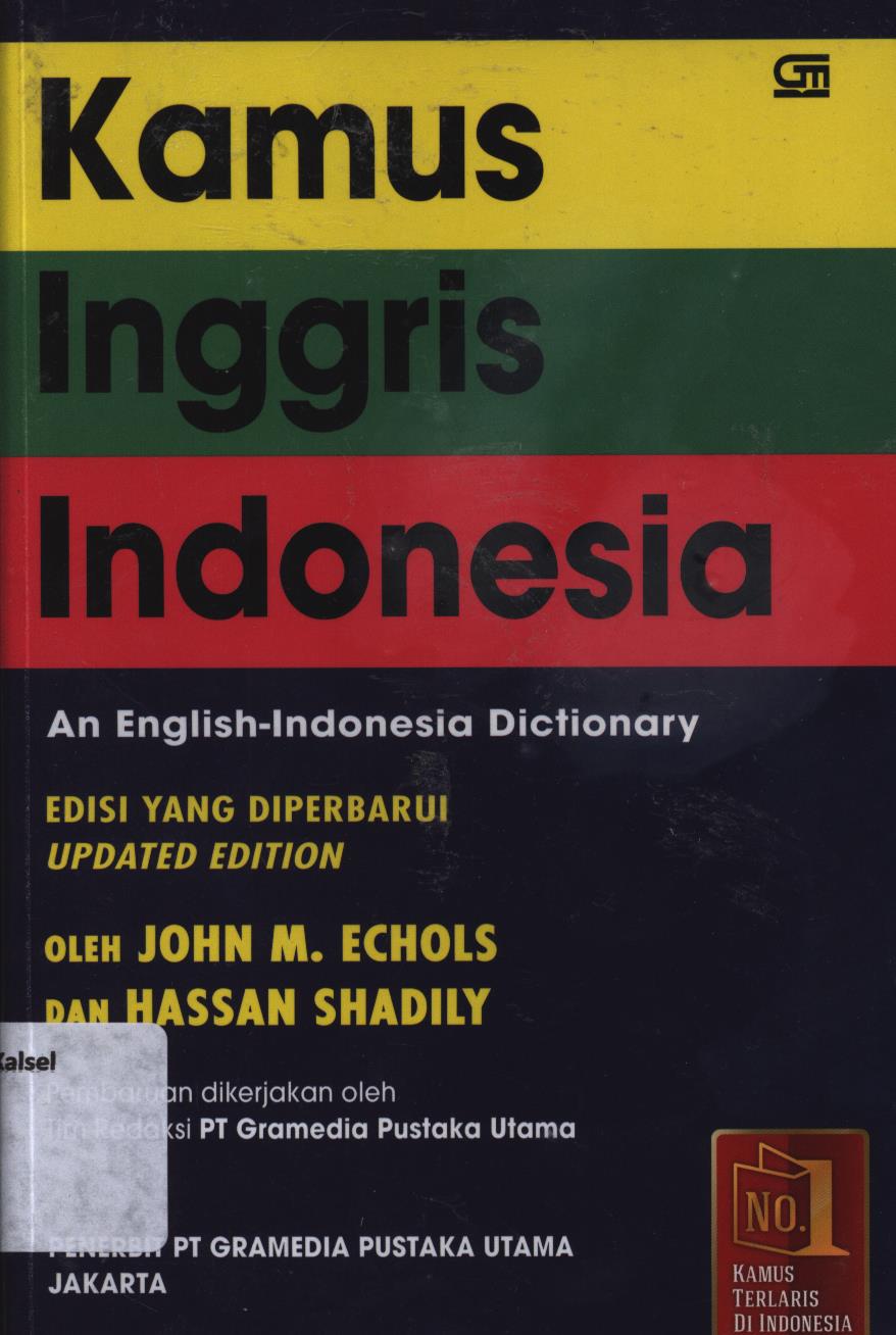 Cover Kamus Inggris-Indonesia edisi yang diperbarui Update Edition / John M. Echols