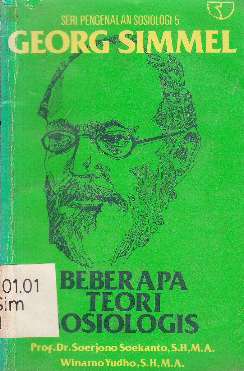 Cover Georg Simmel : Beberapa teori sosiologis / Georg Simmel ; disusun oleh, Soerjono Soekanto, Winarno Yudho