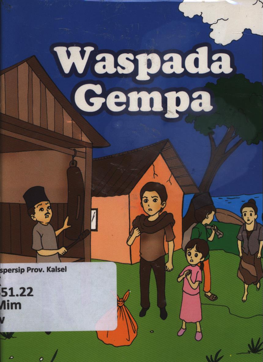 Cover Waspada gempa / Mimit Walidah Kusriyati