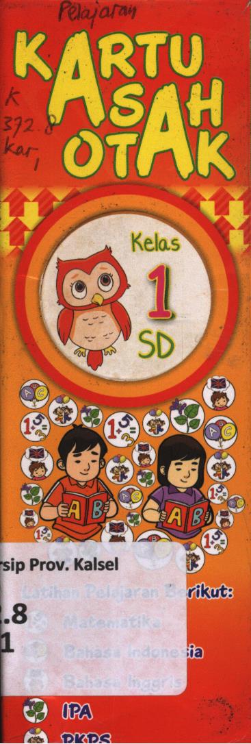 Cover Kartu asah otak kelas 1 SD