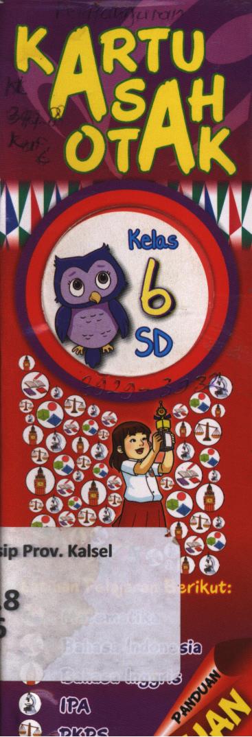 Cover Kartu asah otak kelas 6 SD