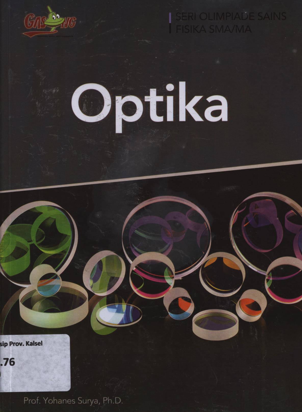 Cover Optika / Yohanes Surya ; editor, Tim Penerbit
