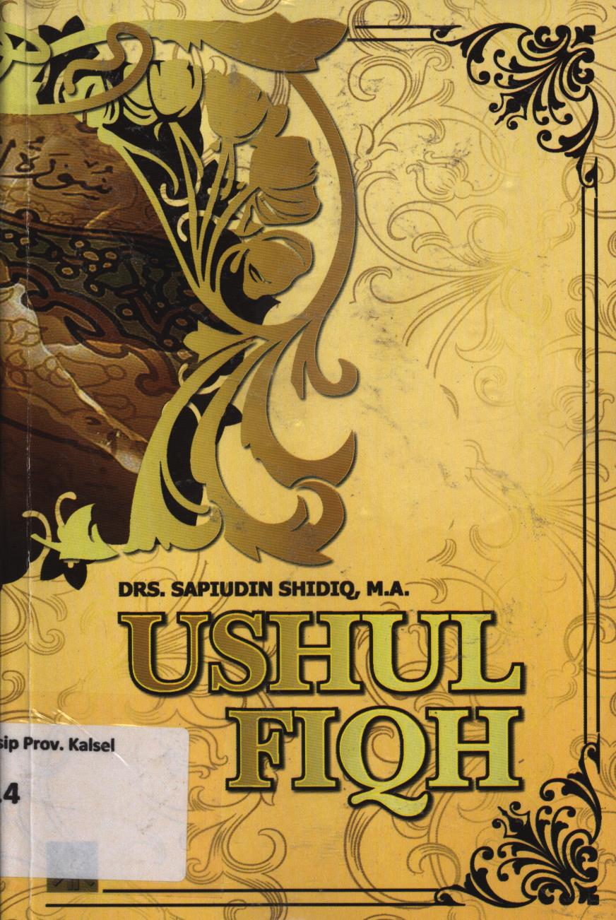 Cover Ushul figh / H. Sapiudin Shidiq