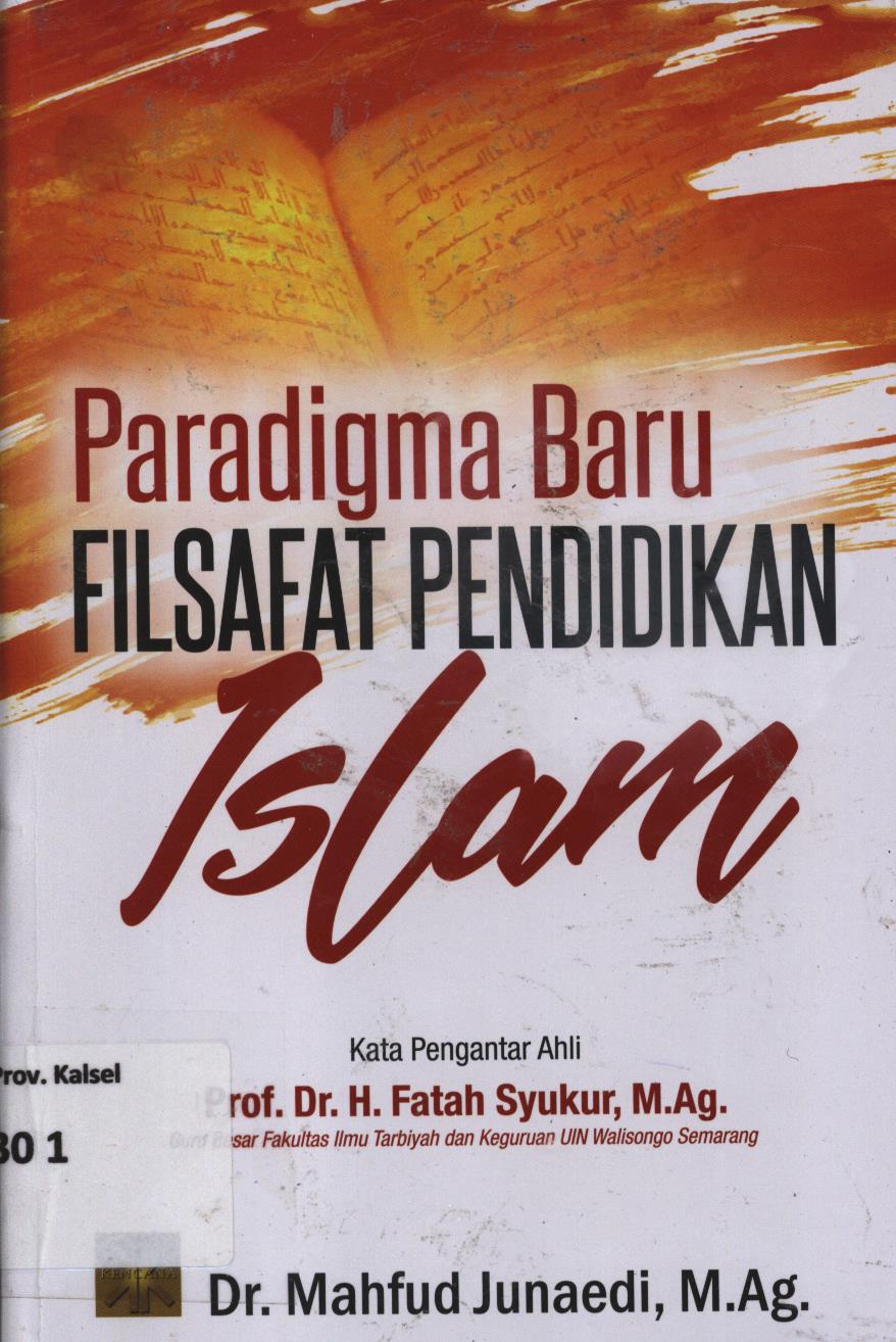 Cover Paradigma baru filsafat pendidikan islam / Mahfud Junaedi