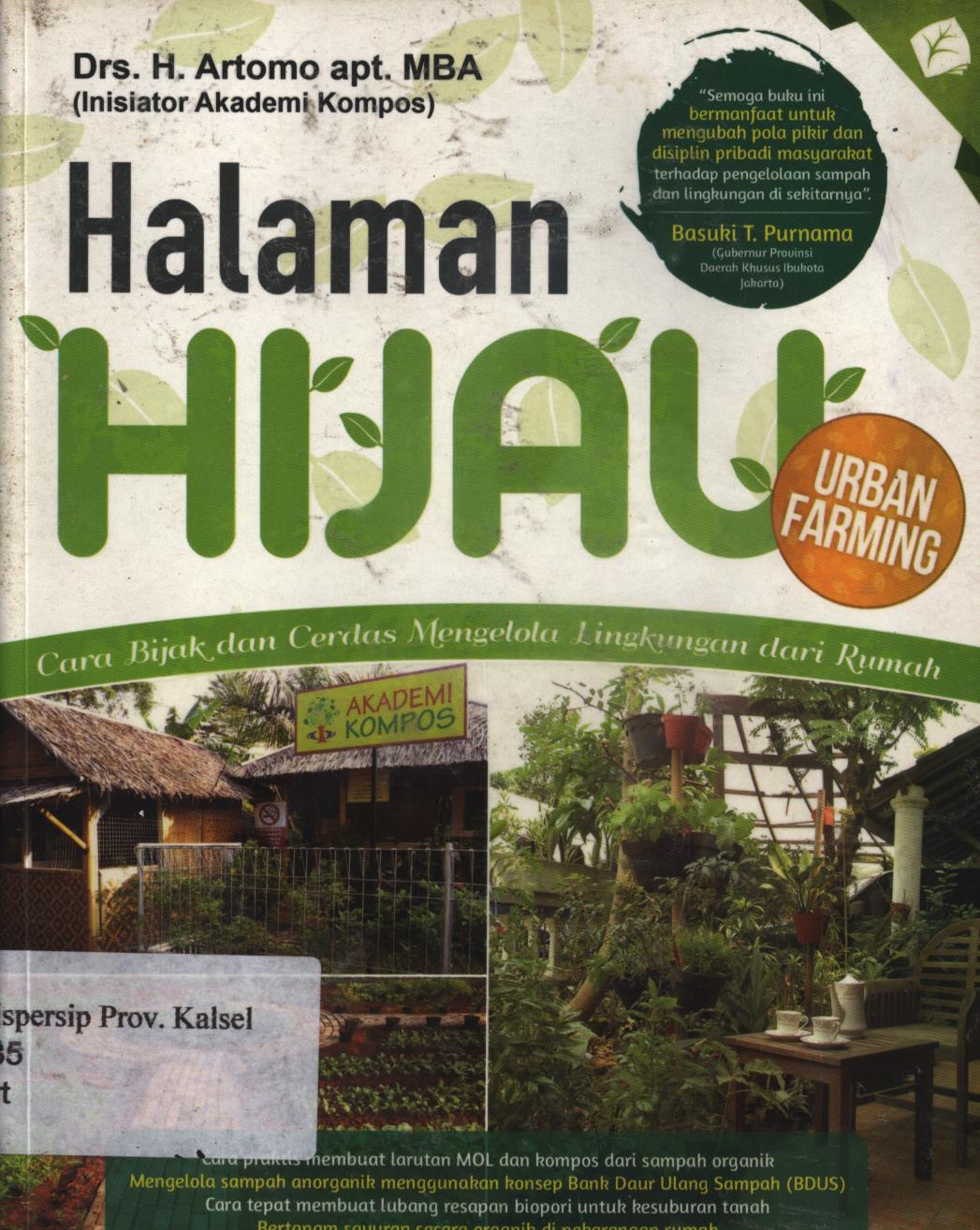 Cover Halaman hijau / H. Artomo ; penyunting, Tintondp, Purwadaksi Rahmat dan Untung Prastio