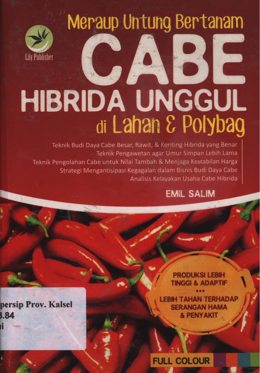 Cover Meraup Untung Bertanam Cabe Hibrida Unggul di Lahan dan Polybag / Emil Salim.