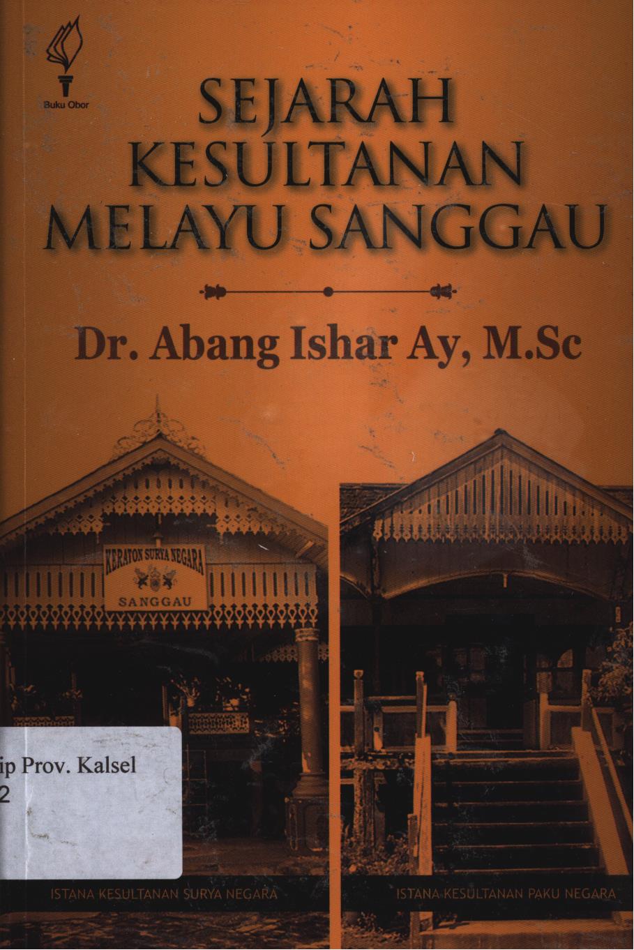 Cover Sejarah kesultanan melayu sanggau / Abang Ishar AY