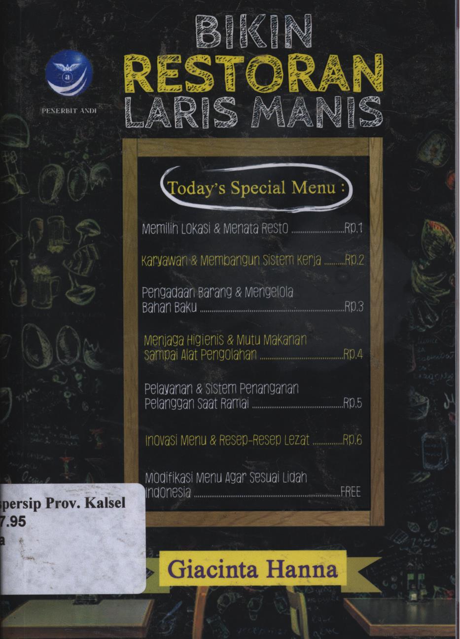 Cover Bikin restoran laris manis / Giacinta Hanna ; editor, Ignas