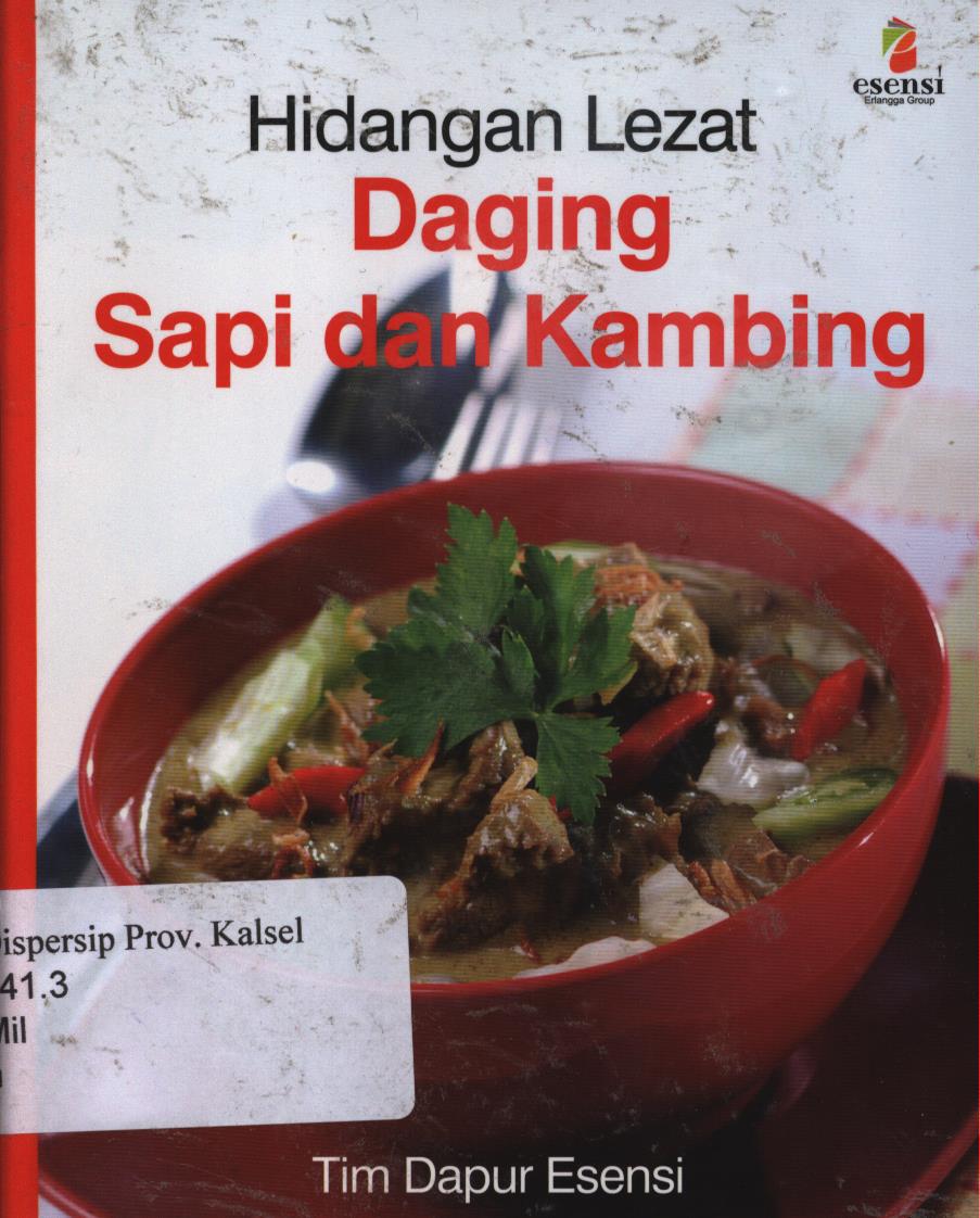 Cover Daging sapi dan kambing / Milly Indra supit ; Editor,Ratri medya septina, ferry christine.