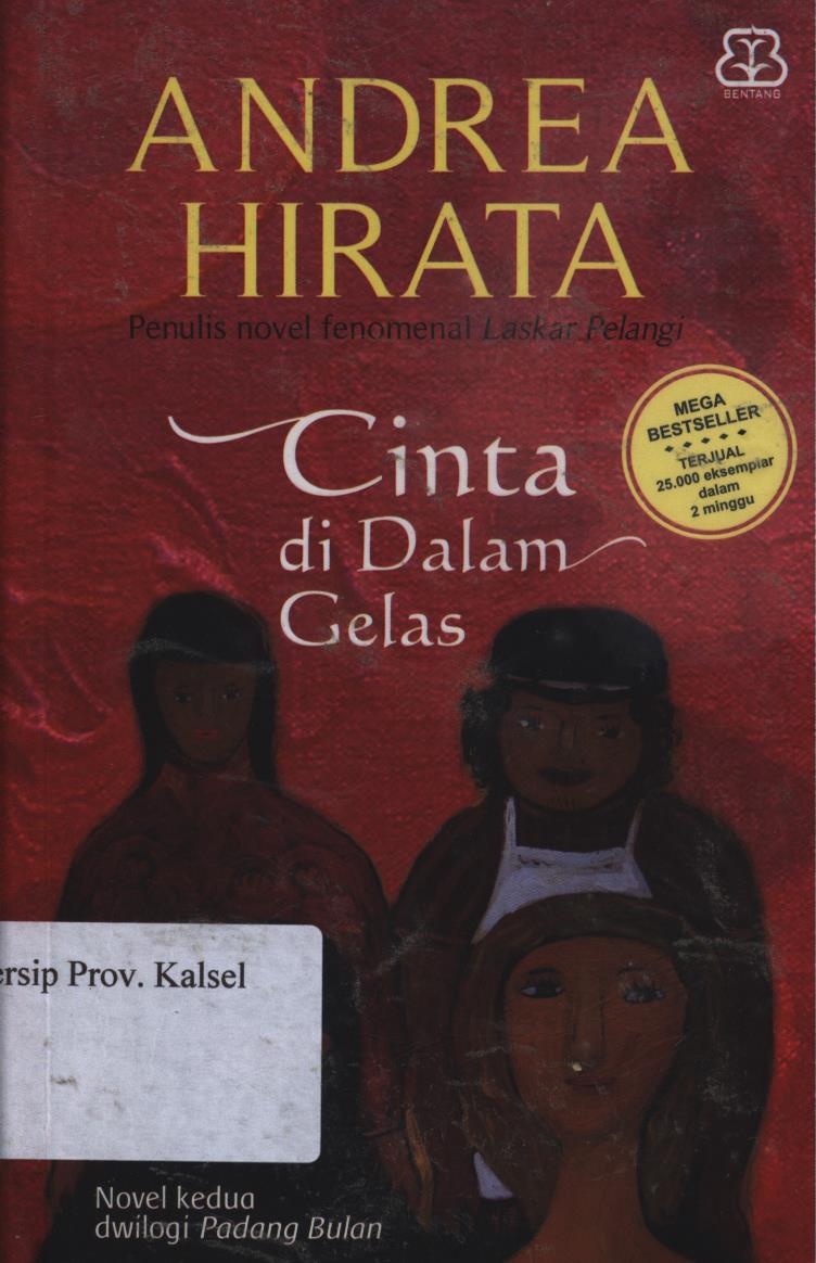 Cover Cinta di dalam gelas / Andrea Hirata ; editor, Imam Risdiyanto
