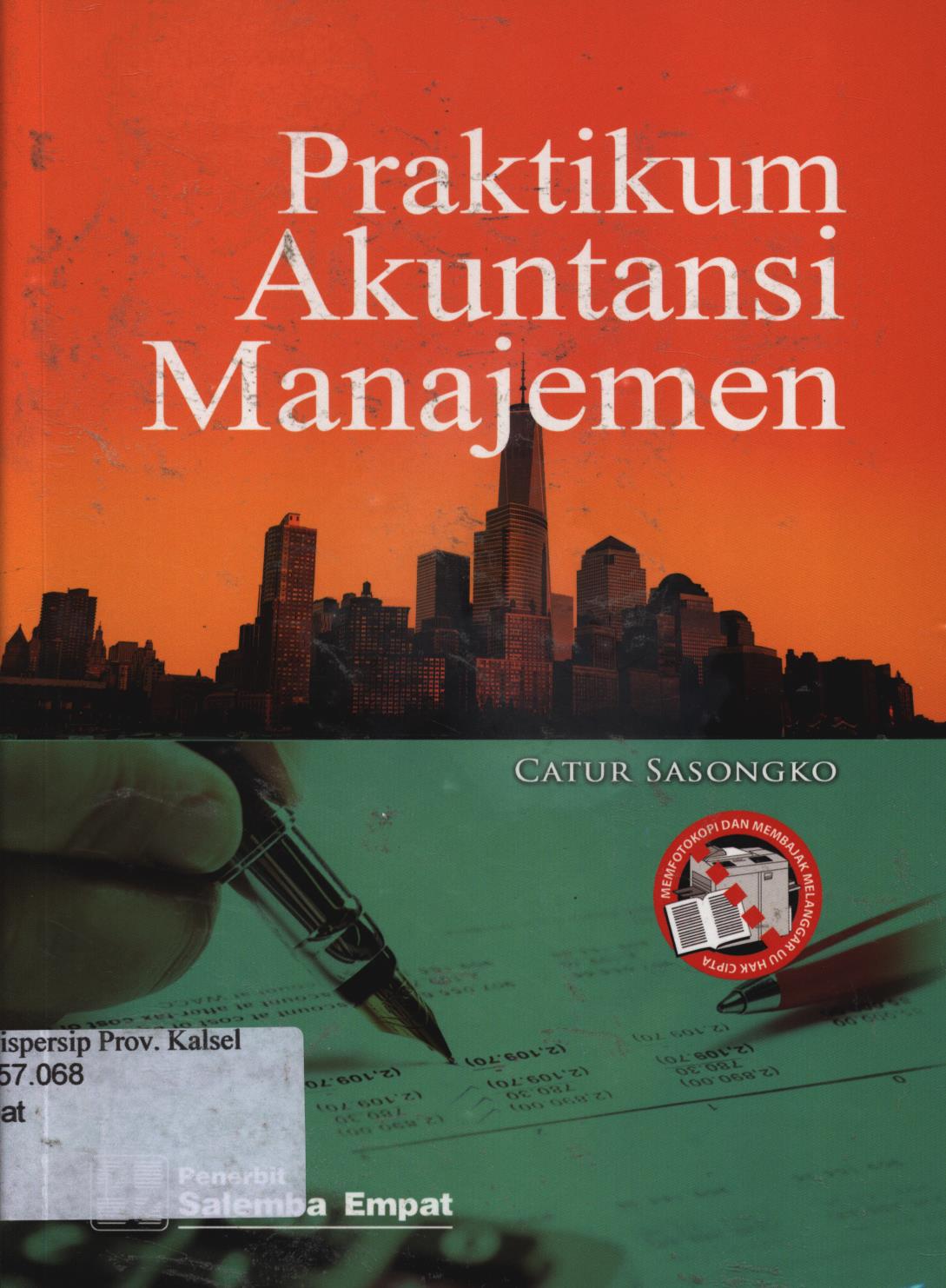Cover Praktikum akuntansi manajemen / Catur Sasongko