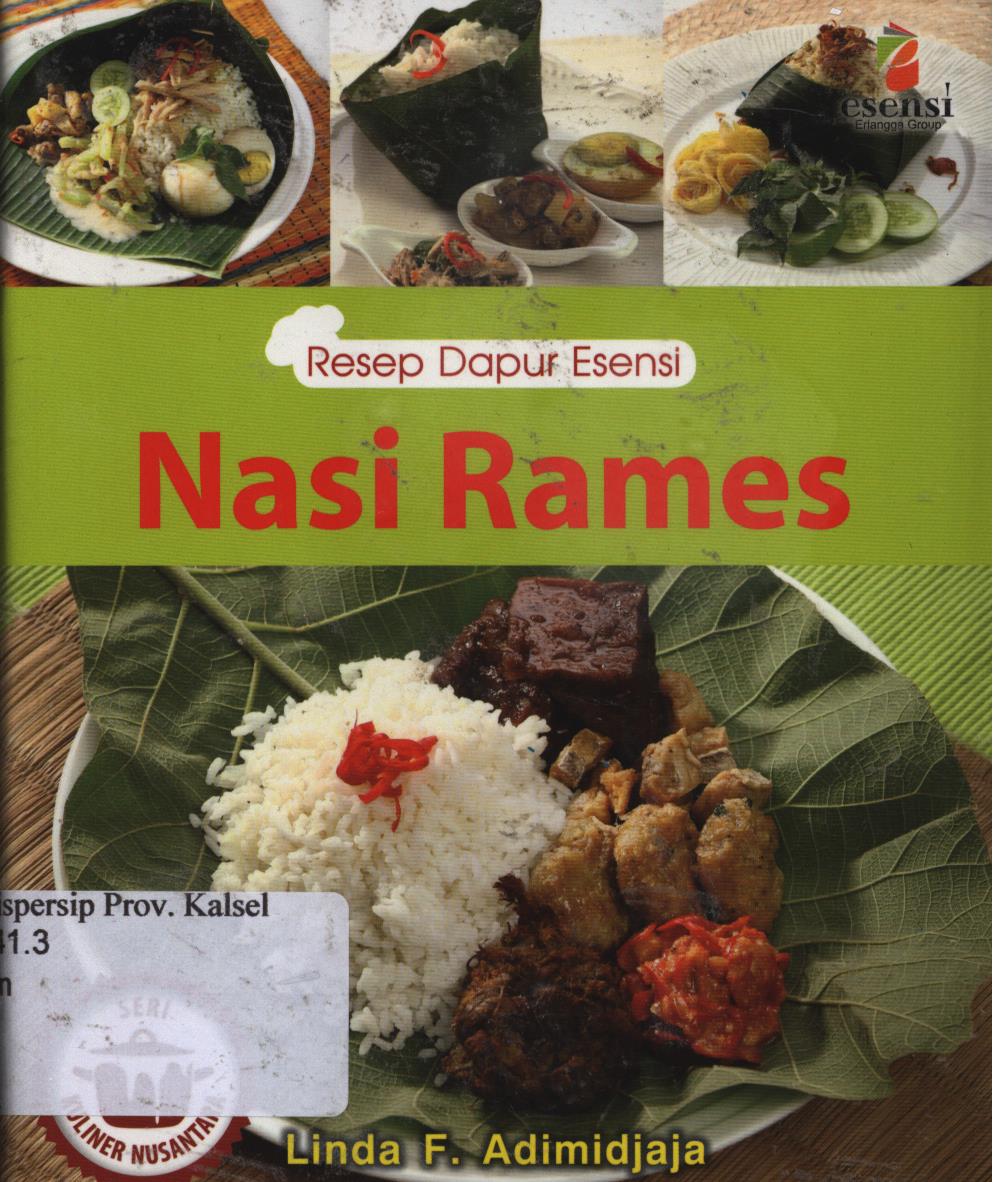 Cover Nasi rames seri kuliner nusantara / Linda F. Adimidjaja ; Editor, Milly indra supit, Yuki angga putri.