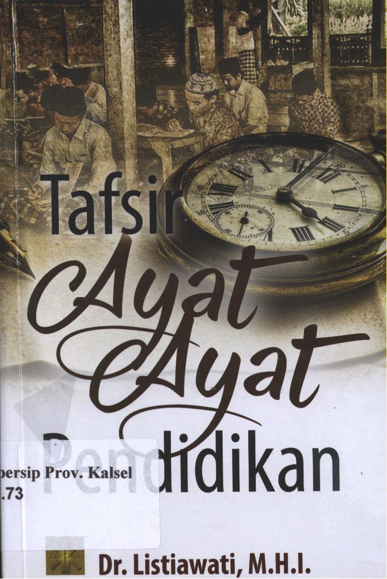 Cover Tafsir Ayat-Ayat Pendidikan / Listiawati