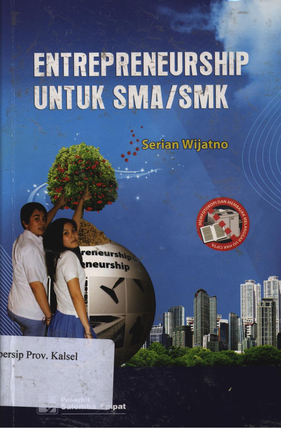 Cover Entrepreneurship untuk SMA/SMK / Serian Wijatno