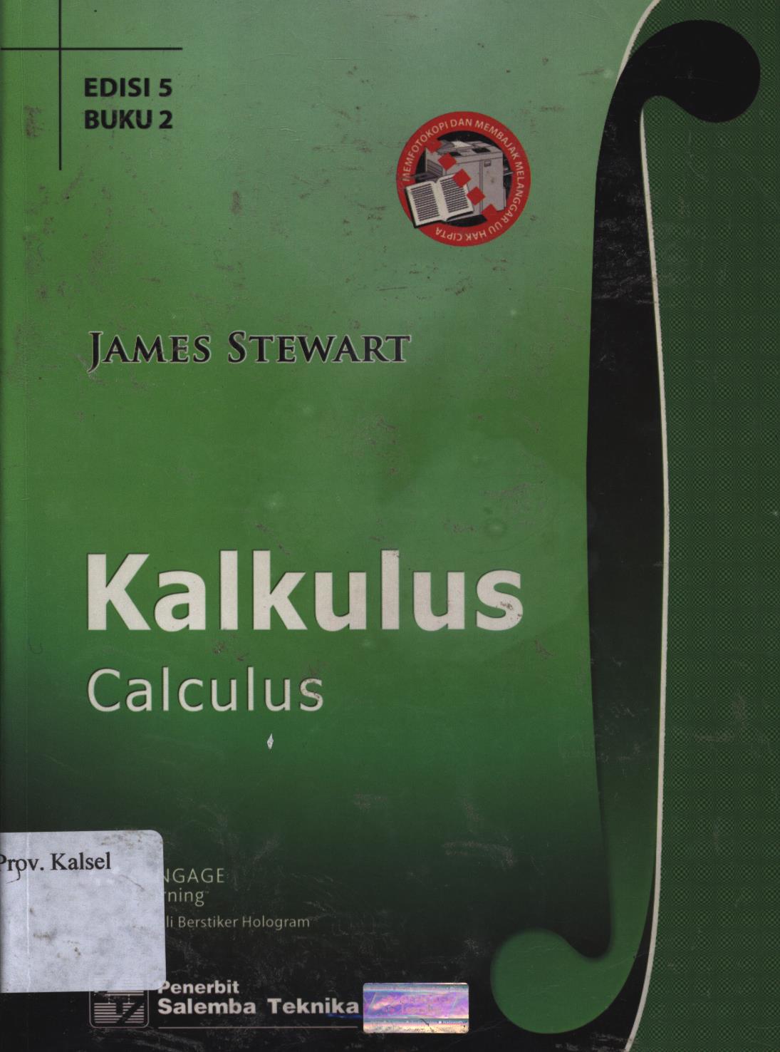 Cover Kalkulus edisi 5- buku 2 / James stewart ; penerjemah, Chriswan sungkono.