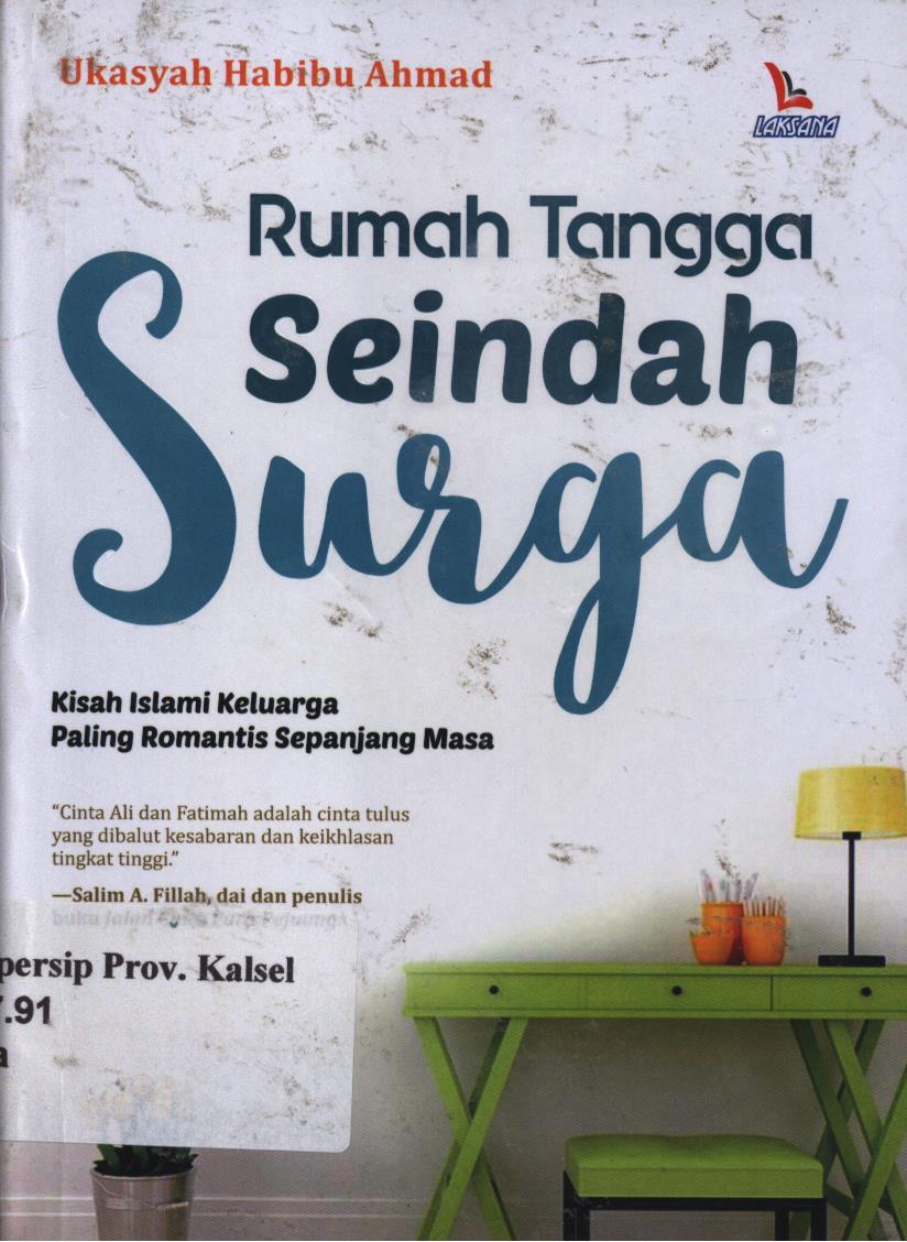 Cover Rumah tangga  seindah surga / Ukasyah habibu ahmad ; Editor, Yadi.