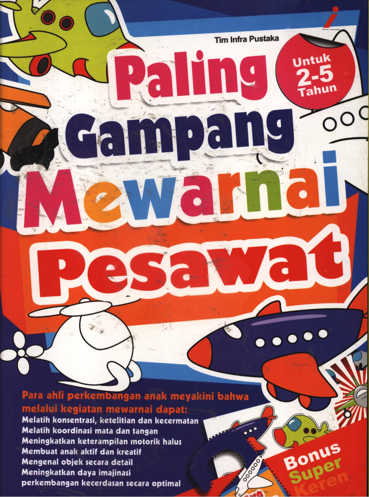 Cover Paling gampang mewarnai pesawat / Tim Infra Pustaka