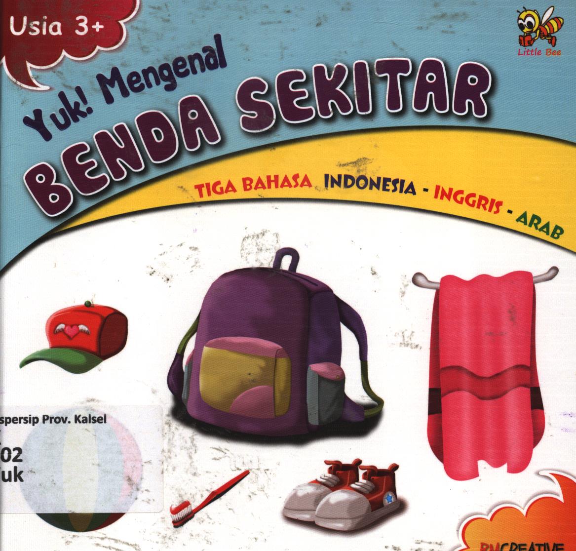 Cover Yuk! Mengenal benda sekitar tiga bahasa Indonesia-Inggris-Arab