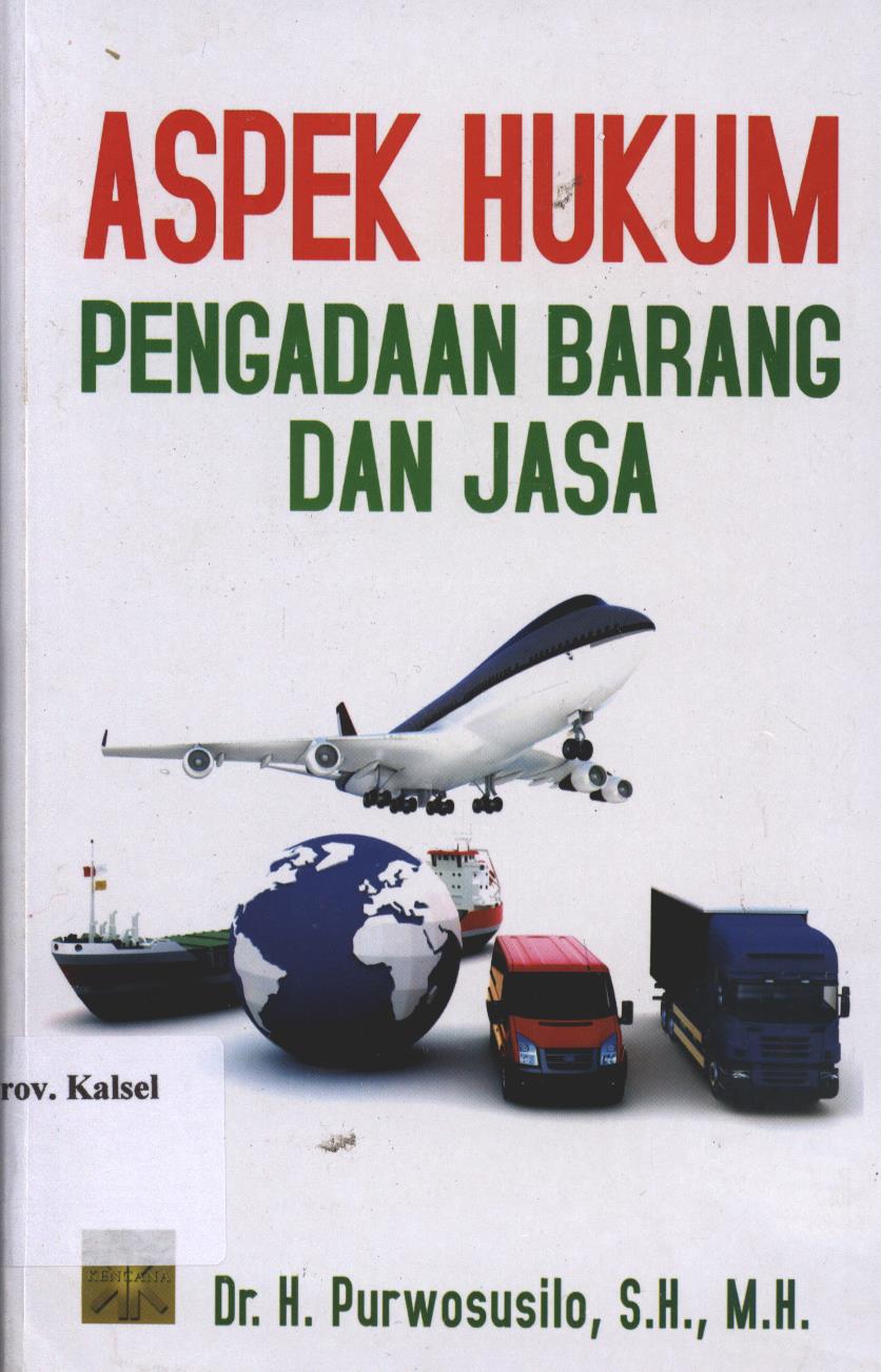 Cover Aspek Hukum Pengadaan Barang dan Jasa / Purwosusilo