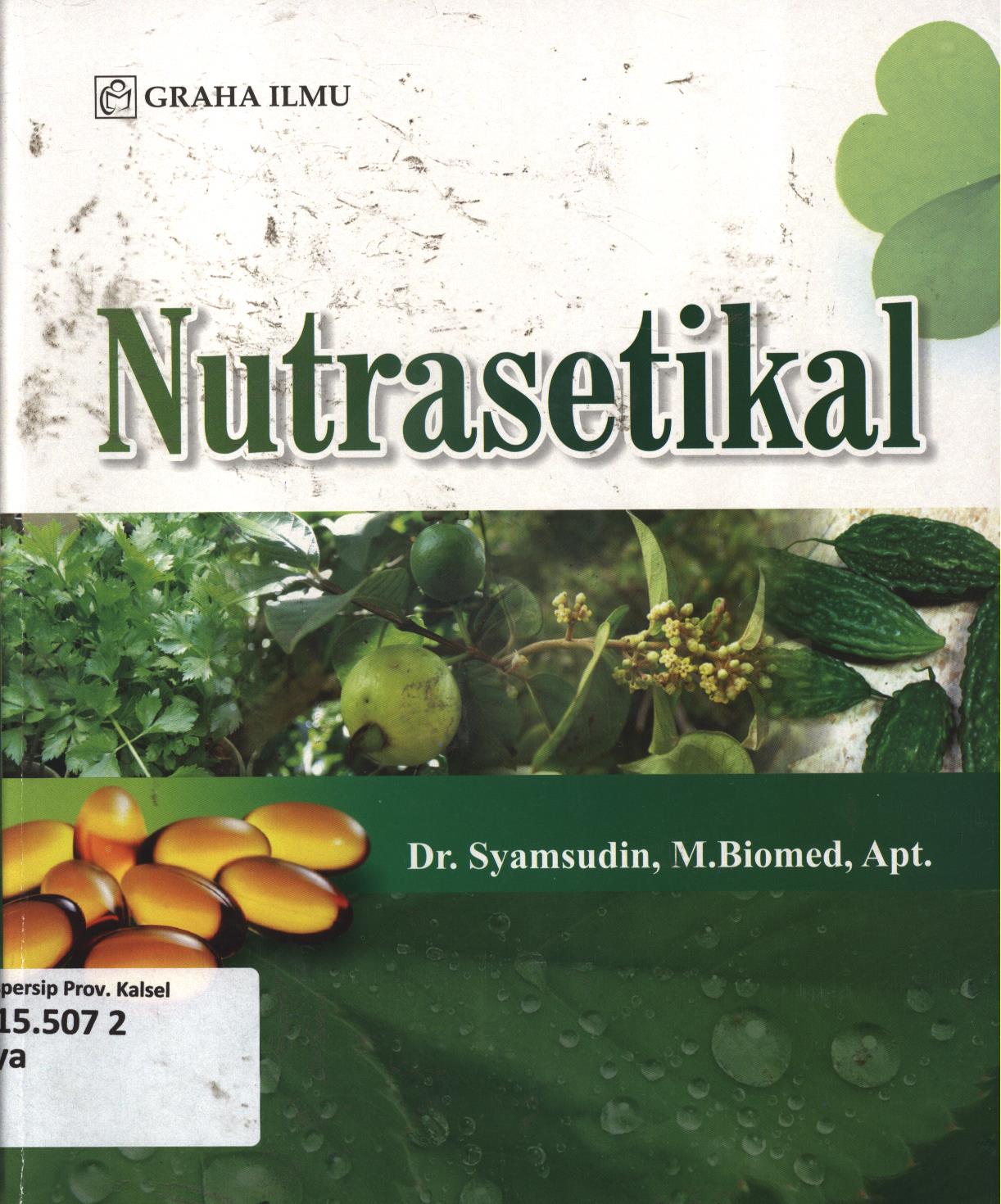 Cover Nutrasetikal / Syamsudin, M. Biomed