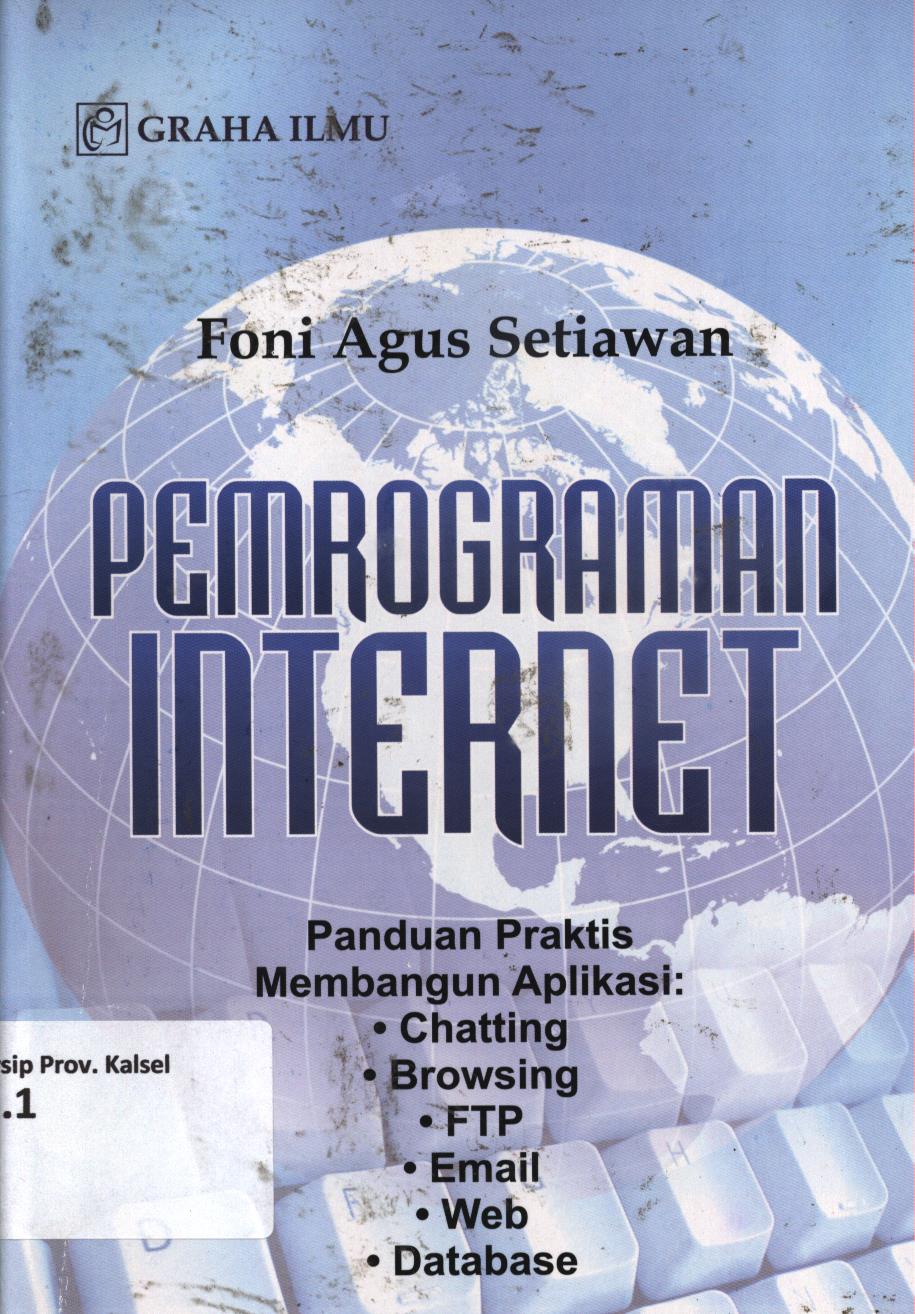 Cover Pemrograman internet / Foni Agus Setiawan