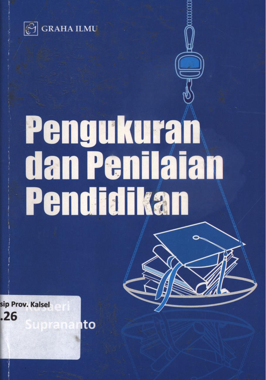 Cover Pengukuran dan penilaian pendidikan / Kusaeri, Suprananto