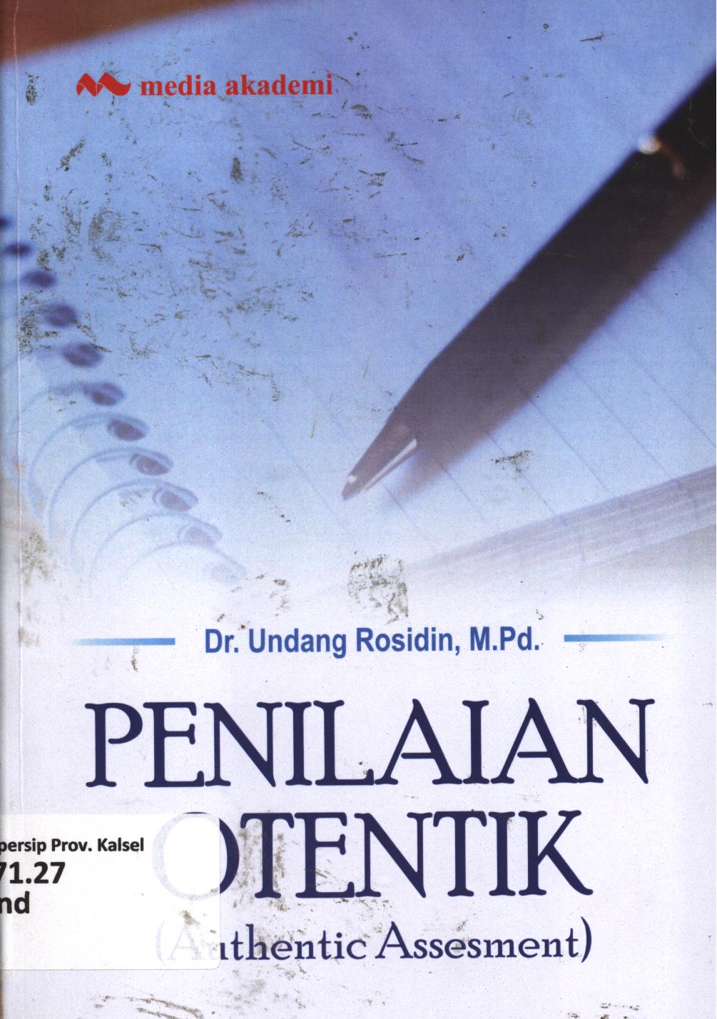 Cover Penilaian otentik (Authentic Assesment) / Undang Rosidin