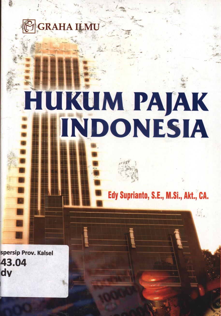 Cover Hukum pajaak Indonesia / Edy Suprianto
