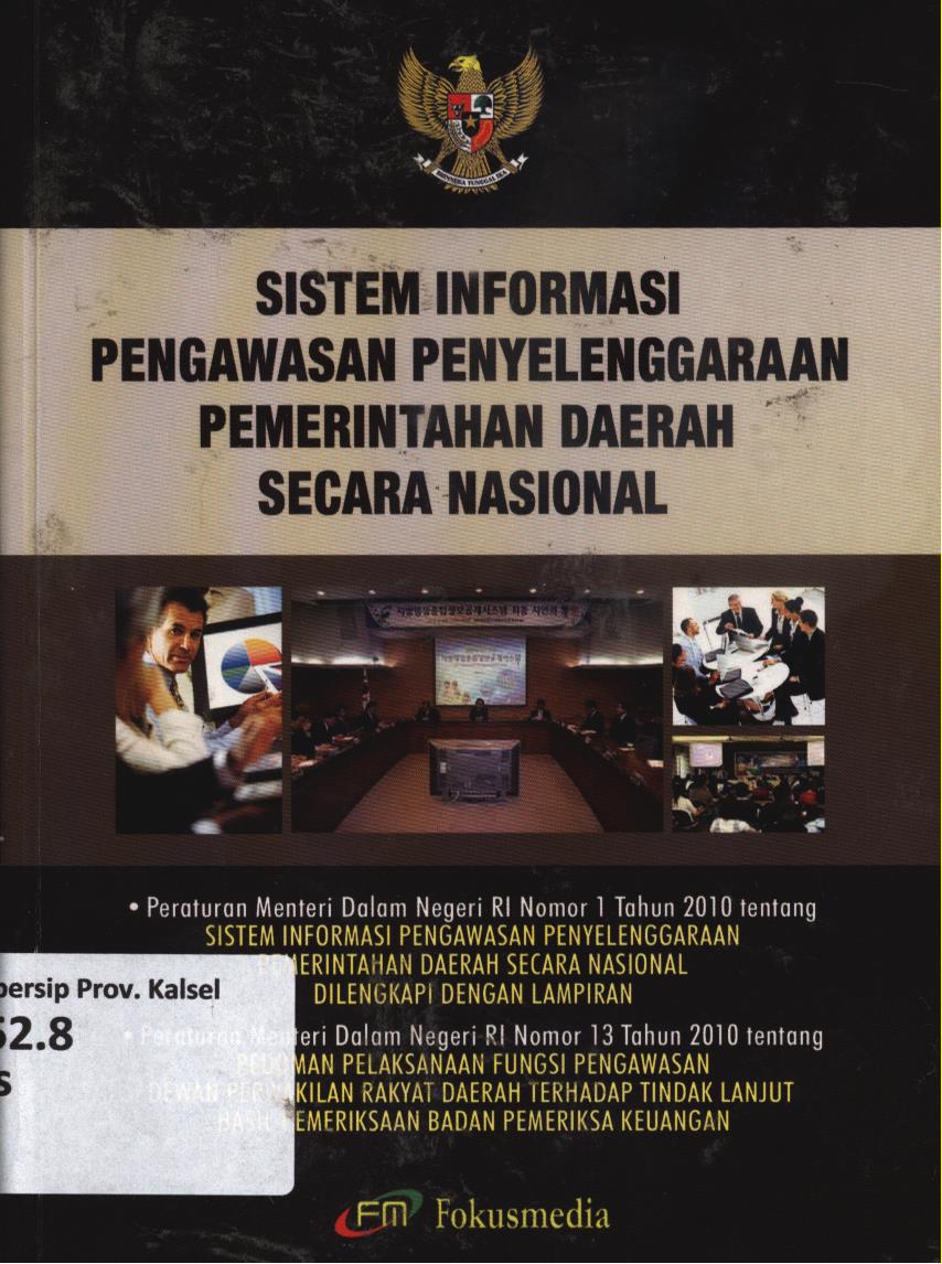 Cover Sistem informasi pengawasan penyelenggaraan pemerintah daerah secara nasional