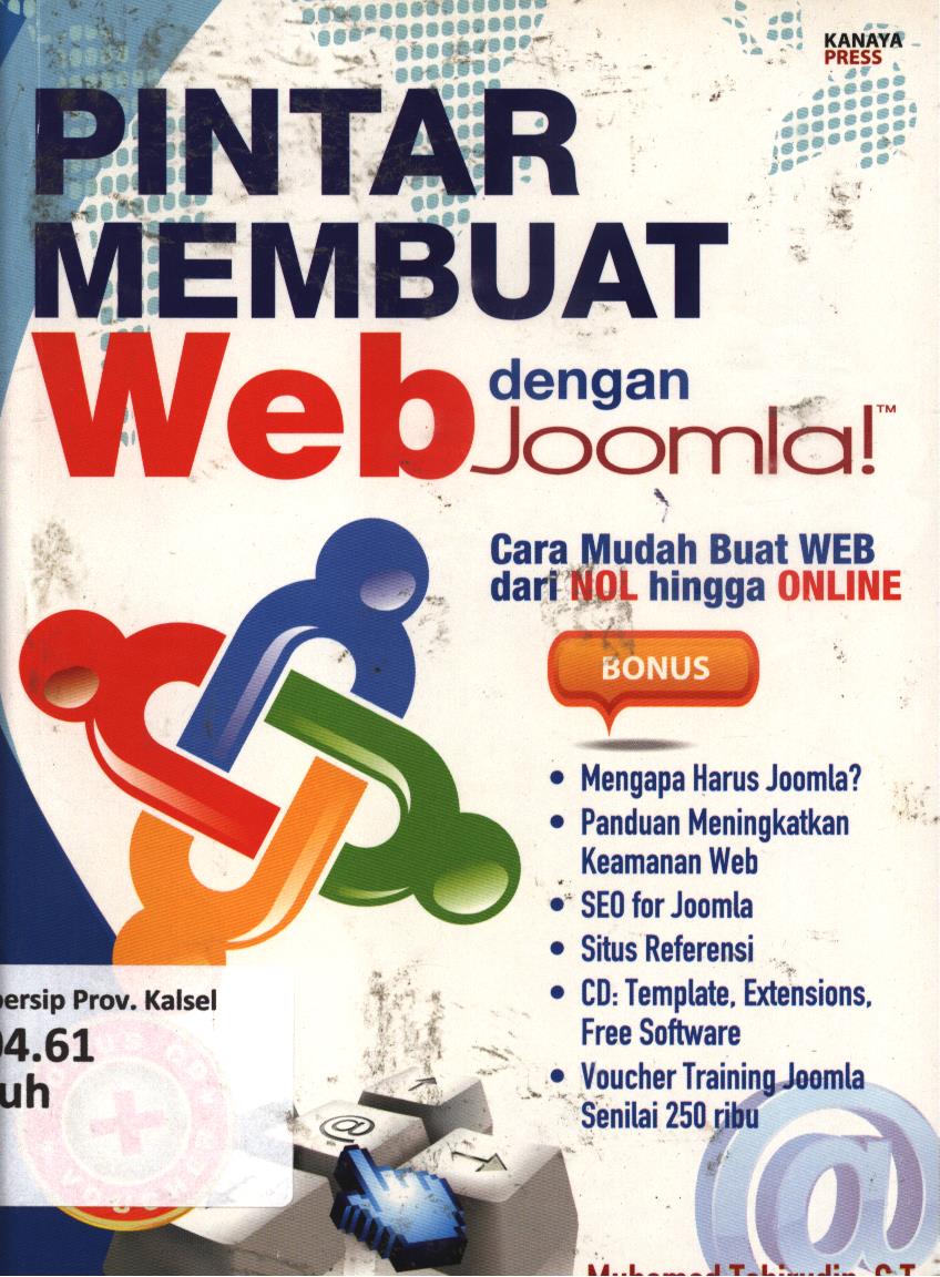 Cover Pintar membuat Web dengan Joomla / Muhammad Tohirudin ; penyunting, Tribuana Tunggal Sukma