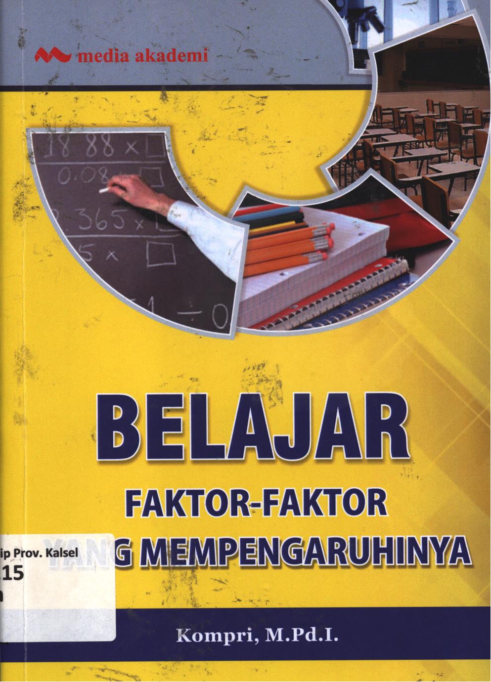 Cover Belajar :  Faktor-faktor yang mempengaruhinya / Kompri