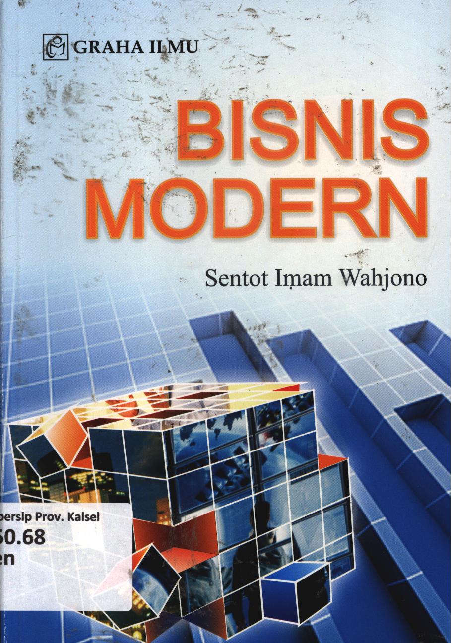 Cover Bisnis modern / Sentot Imam Wahjono