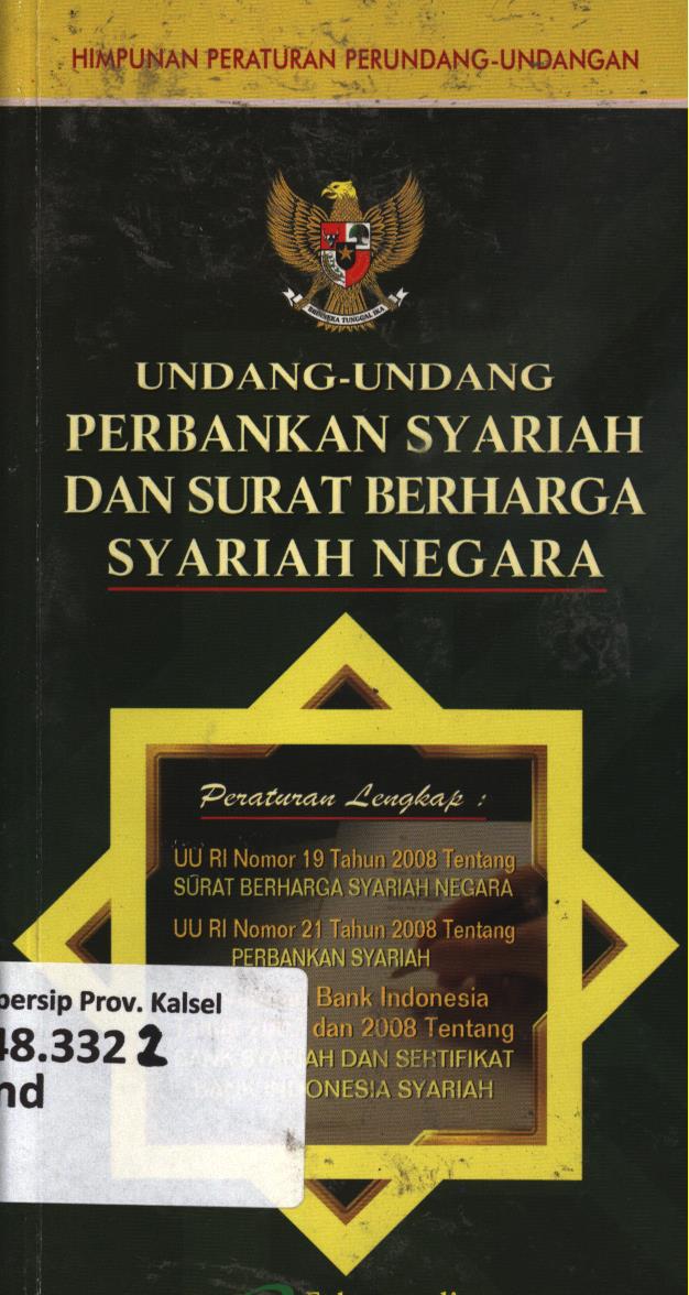 Cover Undang-Undang Perbankan Syariah dan surat berharga syariah negara / Tim Redaksi Fokusmedia