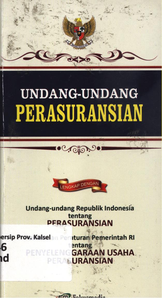 Cover Undang-Undang perasuransian