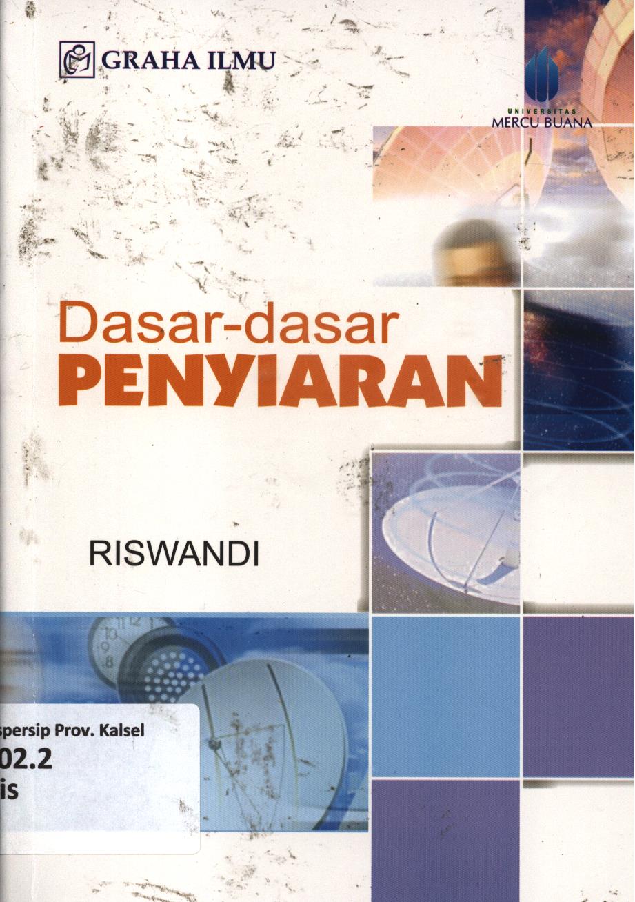 Cover Dasar-dasar penyiaran / Riswandi