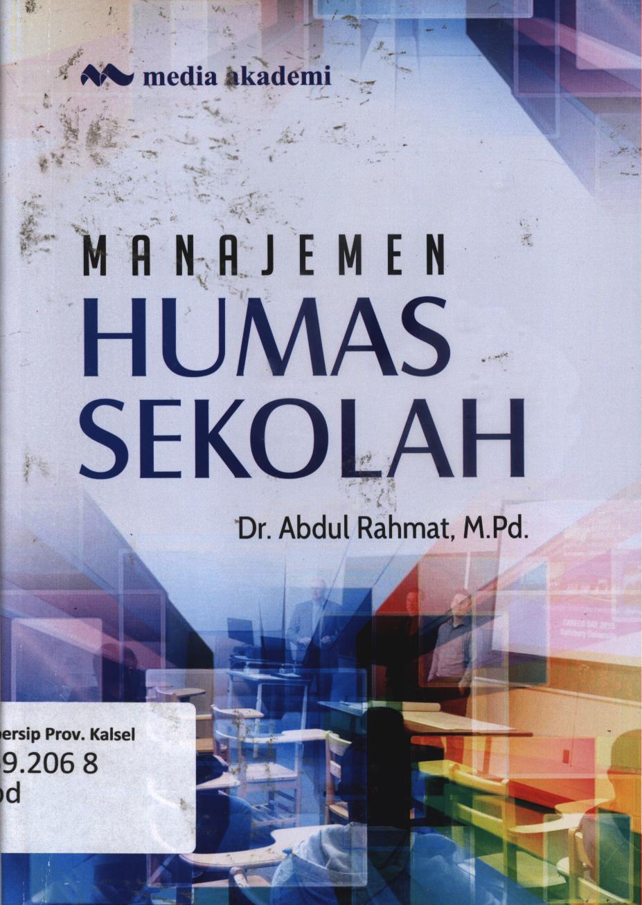 Cover Manajemen humas sekolah / Abdul Rahmat