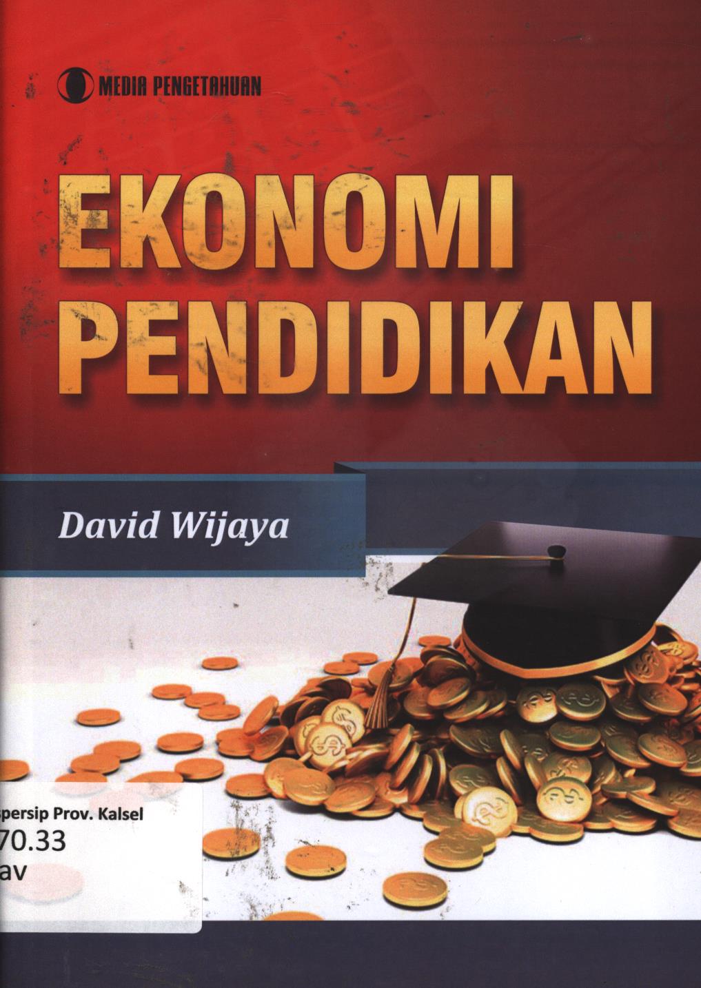 Cover Ekonomi pendidikan / David Wijaya