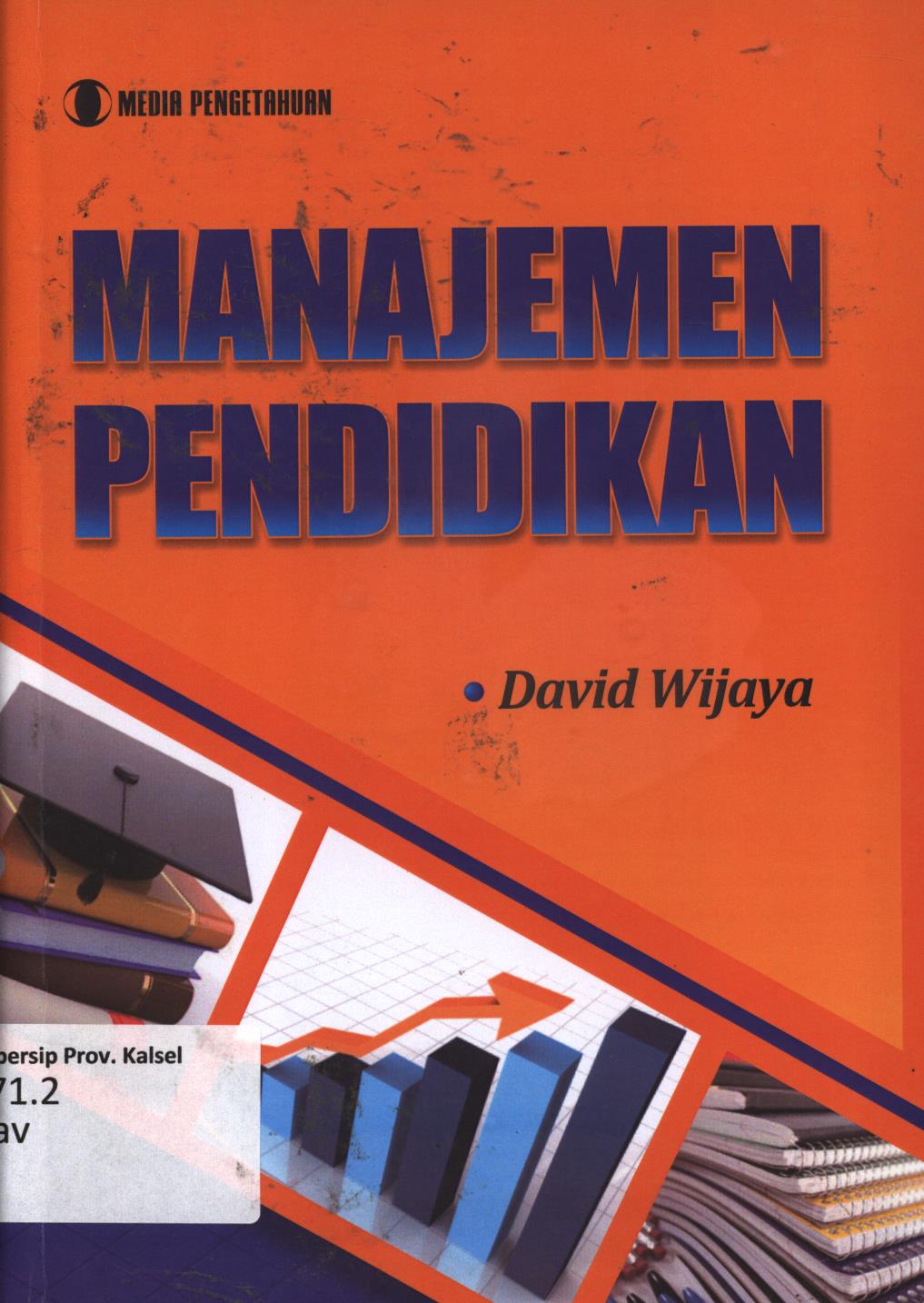 Cover Manajemen pendidikan / David Wijaya