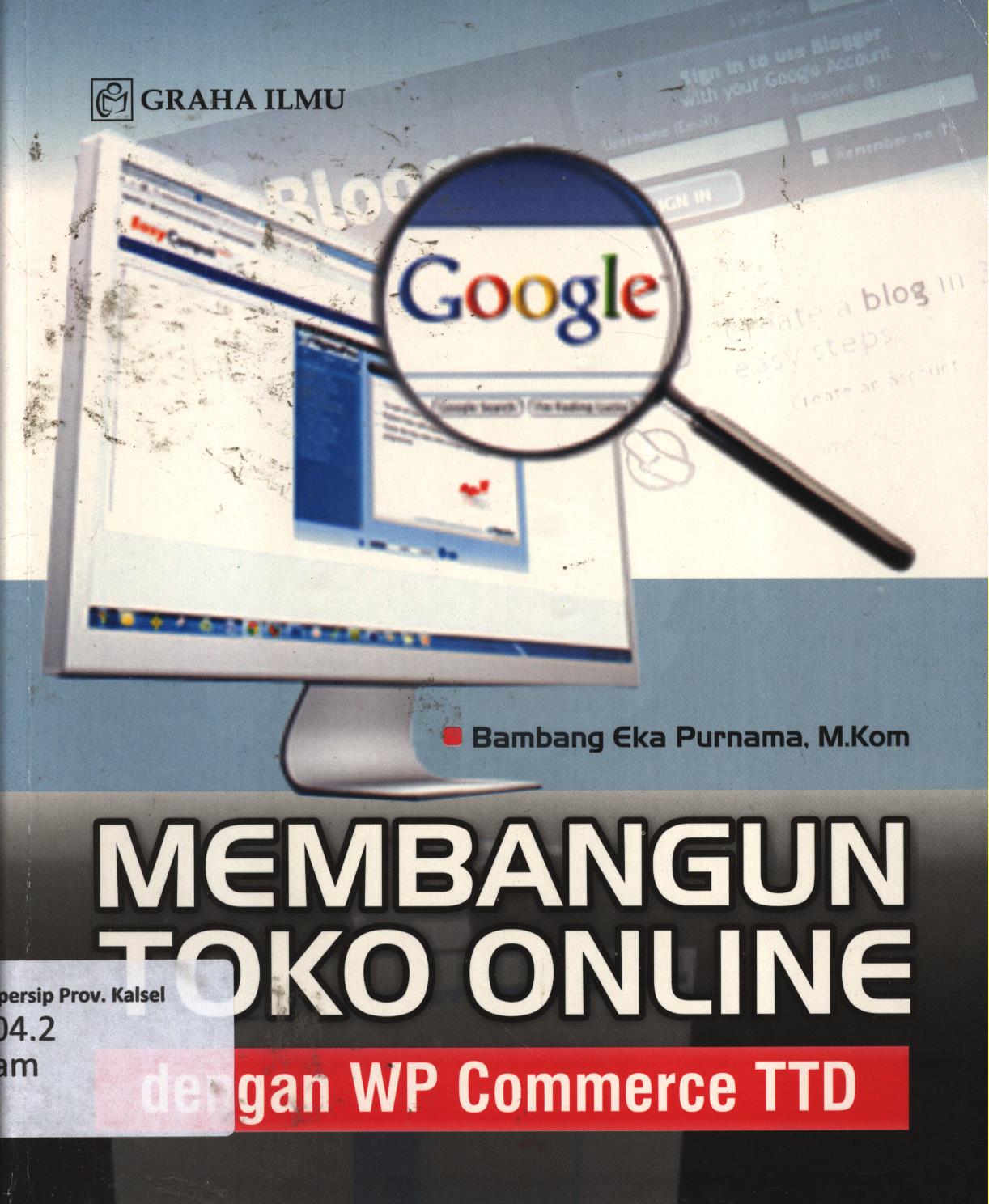Cover Membangun toko online :  DG WP commerce TTD / Bambang Eka Purnama