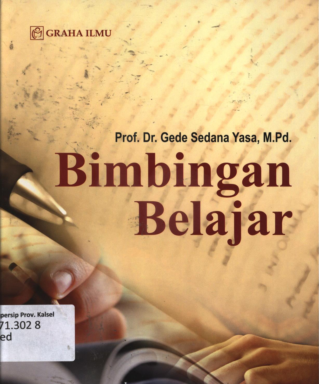 Cover Bimbingan belajar / Gede Sedana Yasa