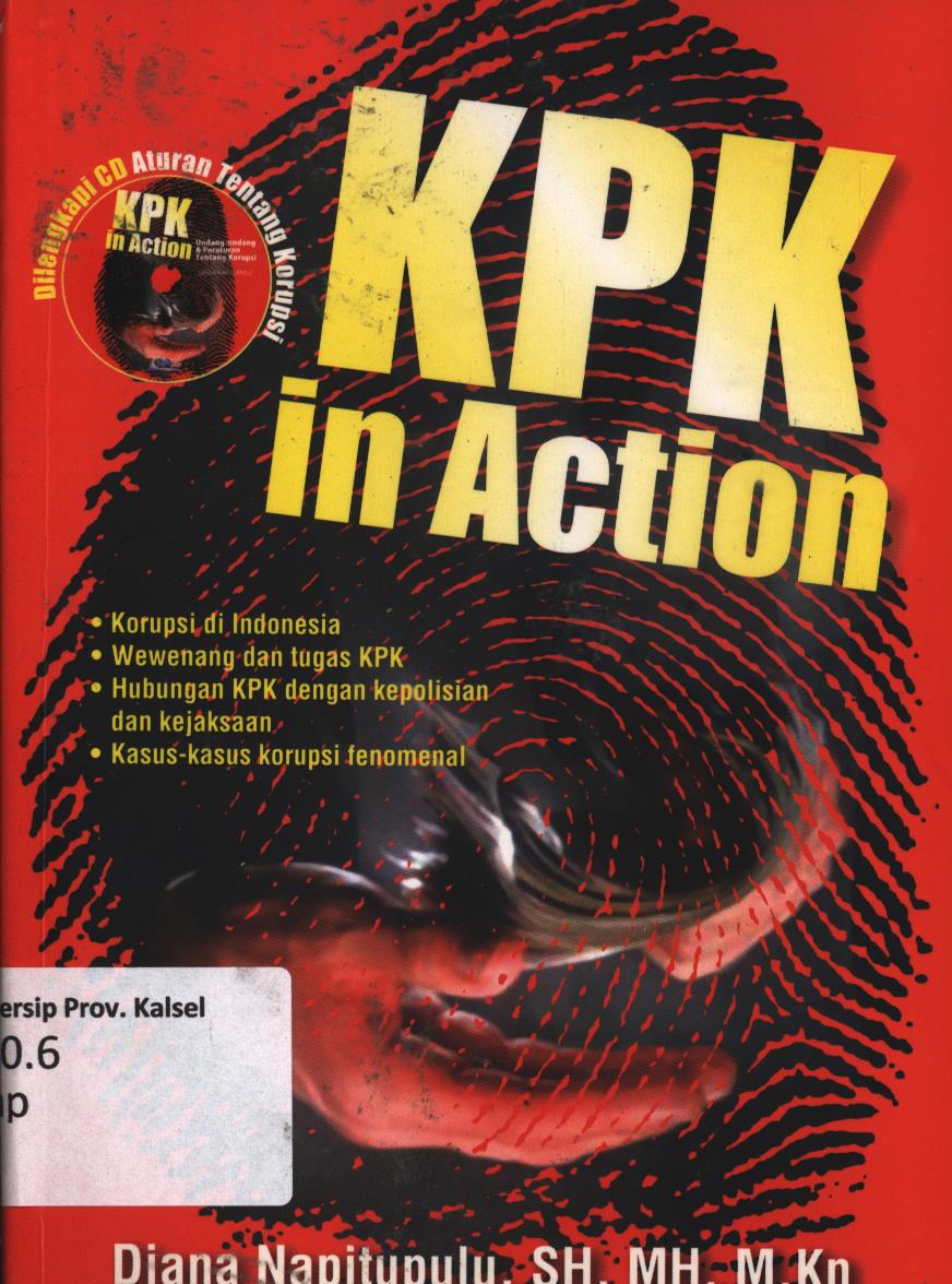 Cover KPK in action / Diana Napitupulu ; editor, Nina
