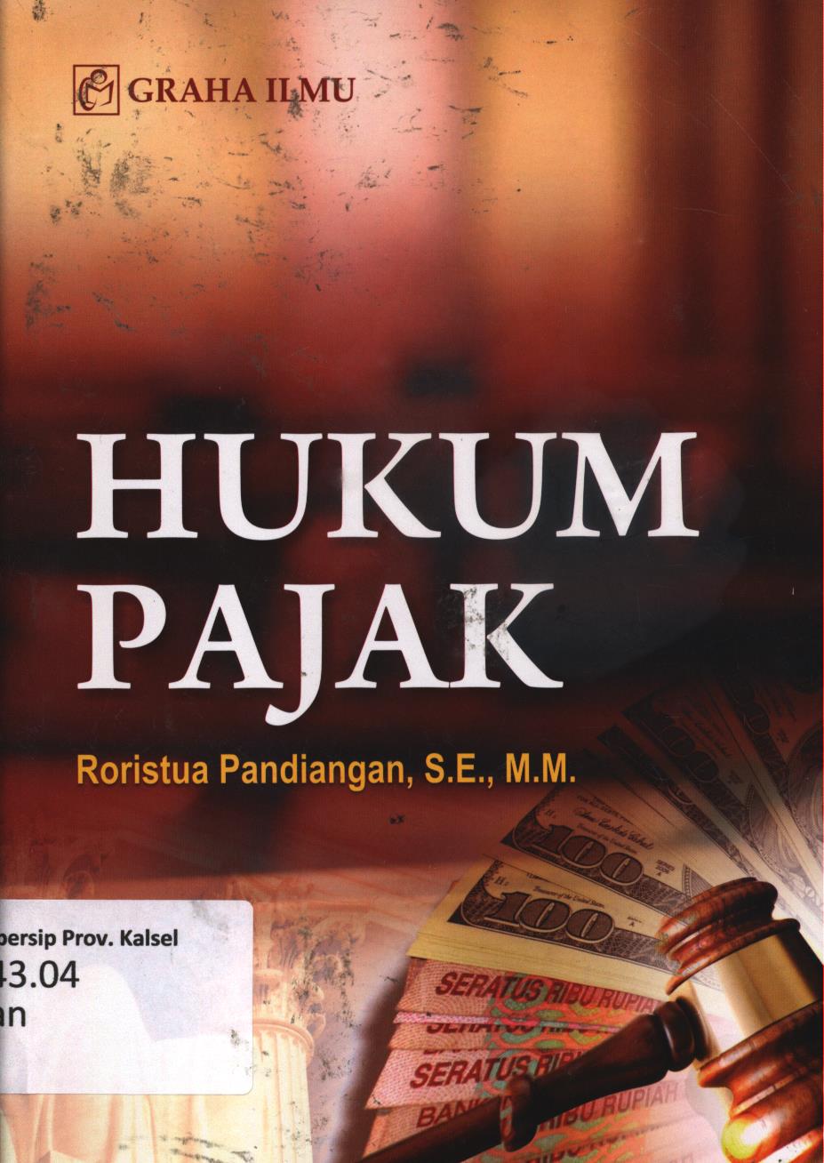 Cover Hukum pajak / Roristua Pandiangan