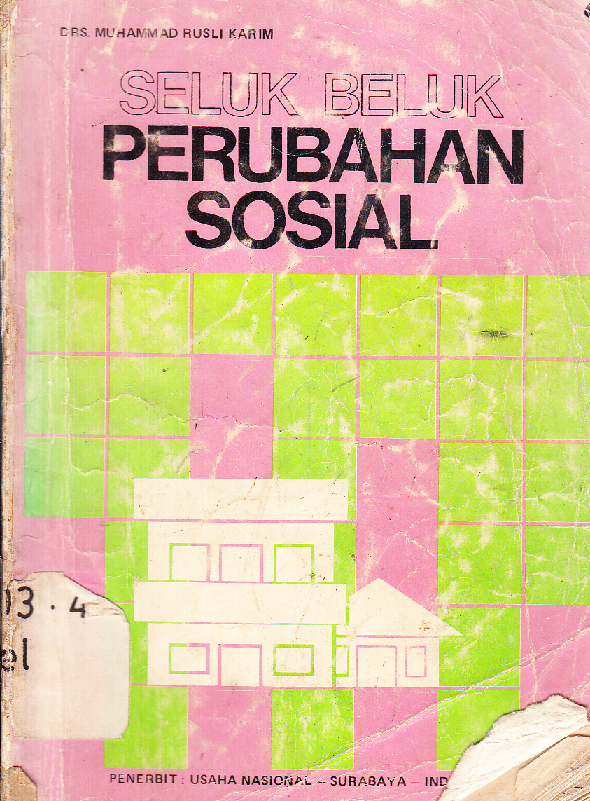Cover Seluk beluk perubahan sosial / editor, Muhammad Rusli Karim