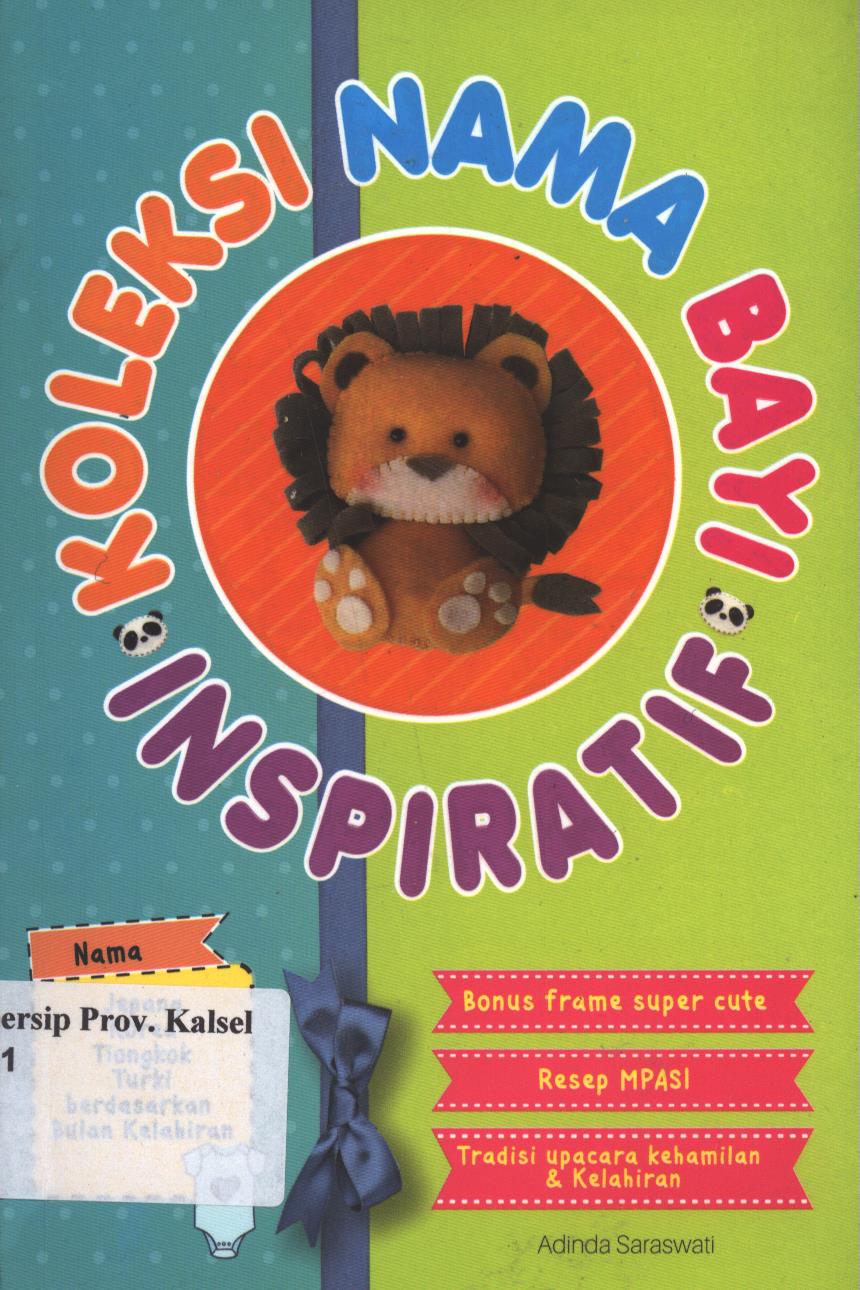 Cover Koleksi Nama Bayi Inspiratif / Adinda Saraswati