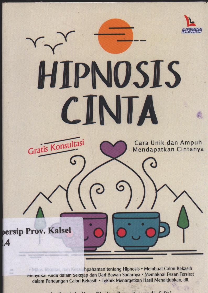 Cover Hipnosis Cinta / dr. Jiemi Ardian, CI