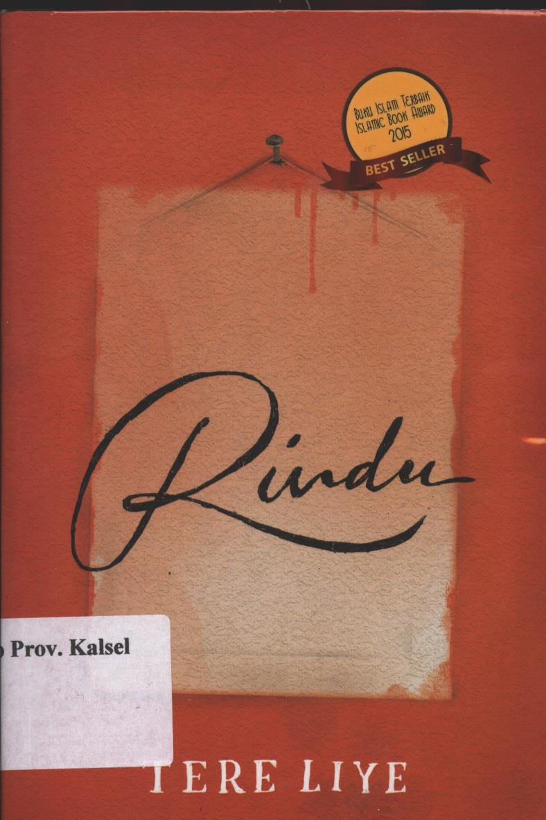 Cover Rindu / Penulis : Tere Liye