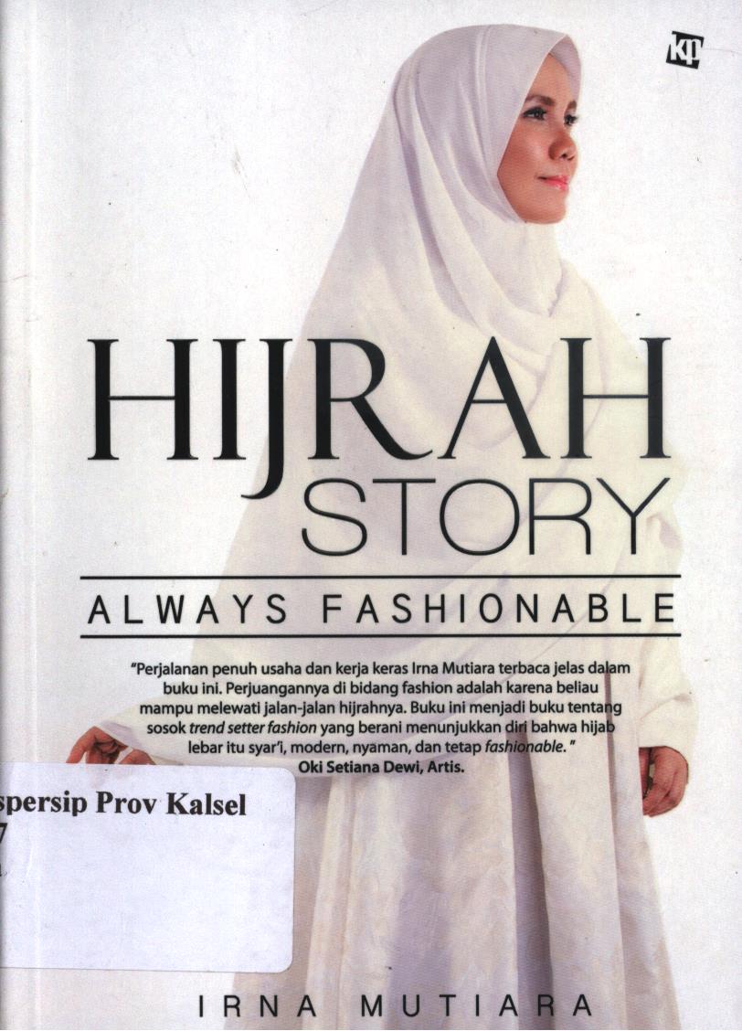 Cover Hijrah  story / Irna Mutiara ; penyunting, Ida Ayu Maruti