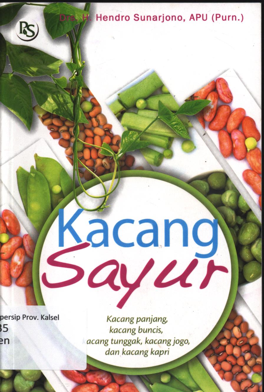 Cover Kacang Sayur / H. Hendro Sunarjono