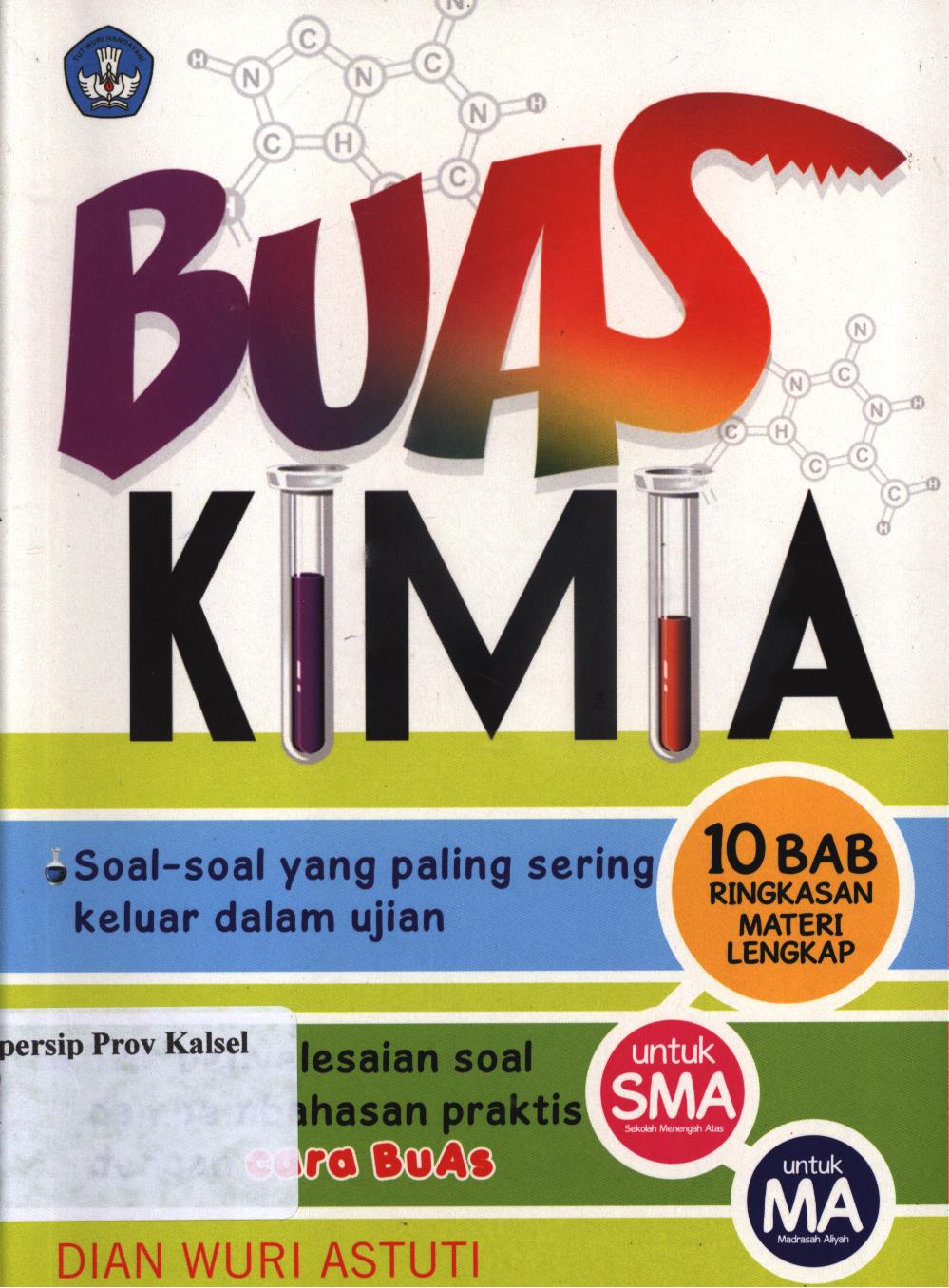 Cover Buas kimia / Dian Wuri Astuti ; penyunting, Endaruji Sedyadi
