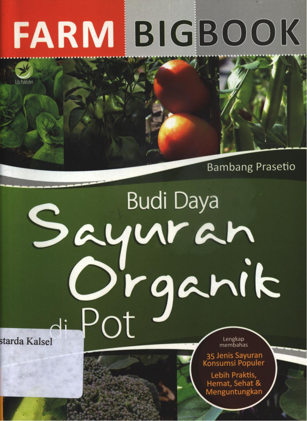 Cover Farm bigbook :  budi daya sayuran organik di pot / Bambang Prasetio ; editor, Fl. Sigit Suyantoro